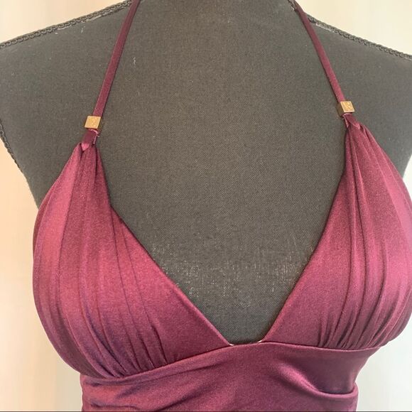 VICTORIA’S Secret Forever Tankini Eggplant Maroon Burgundy Plum Purple Sz S - Picture 3 of 10